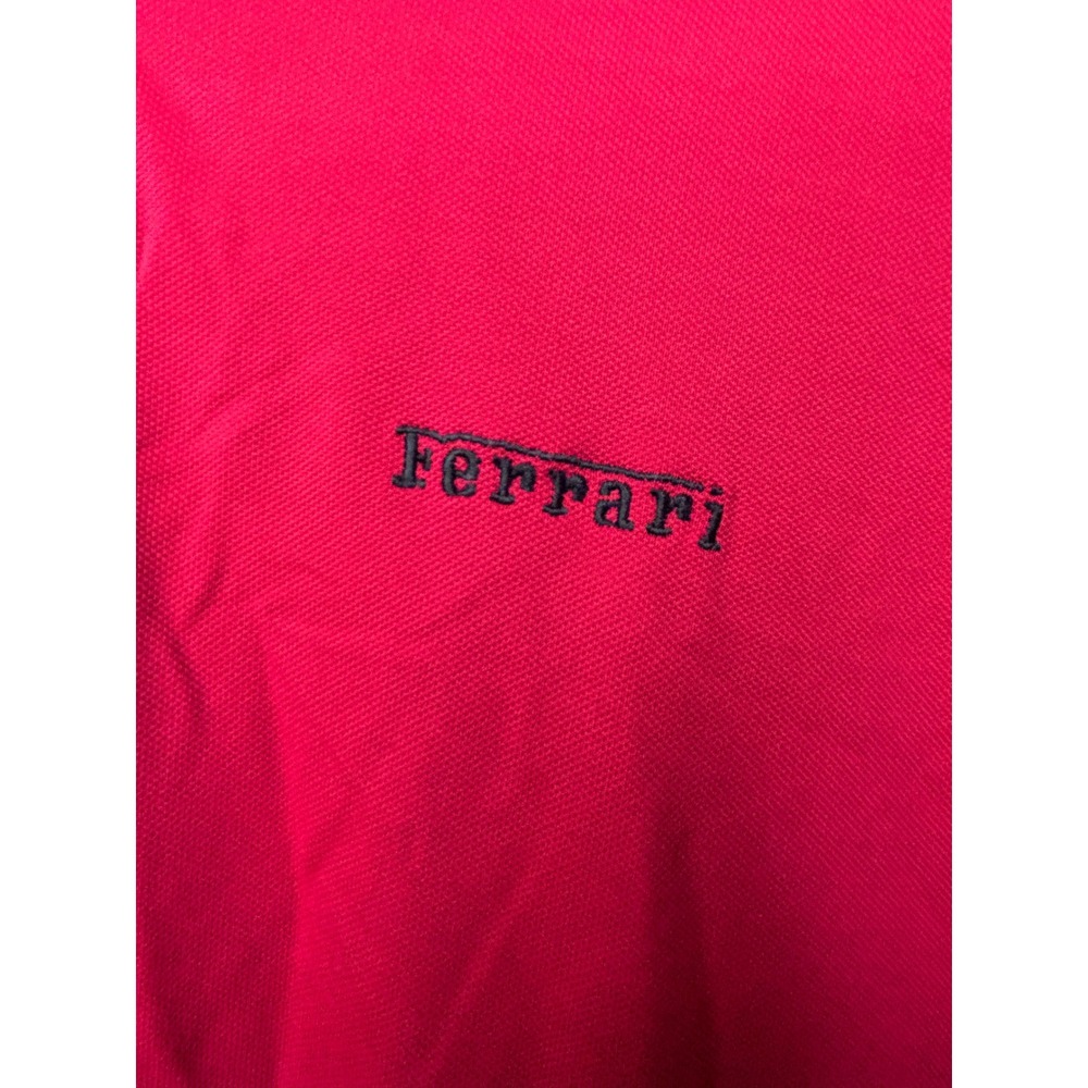 Fila Ferrari Mens Long Sleeve Polo Shirt Red XL Racing Formula 1 Logo - Picture 3 of 14